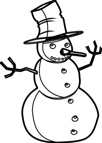 333x467 Christmas Clipart Black And White Clipartpen