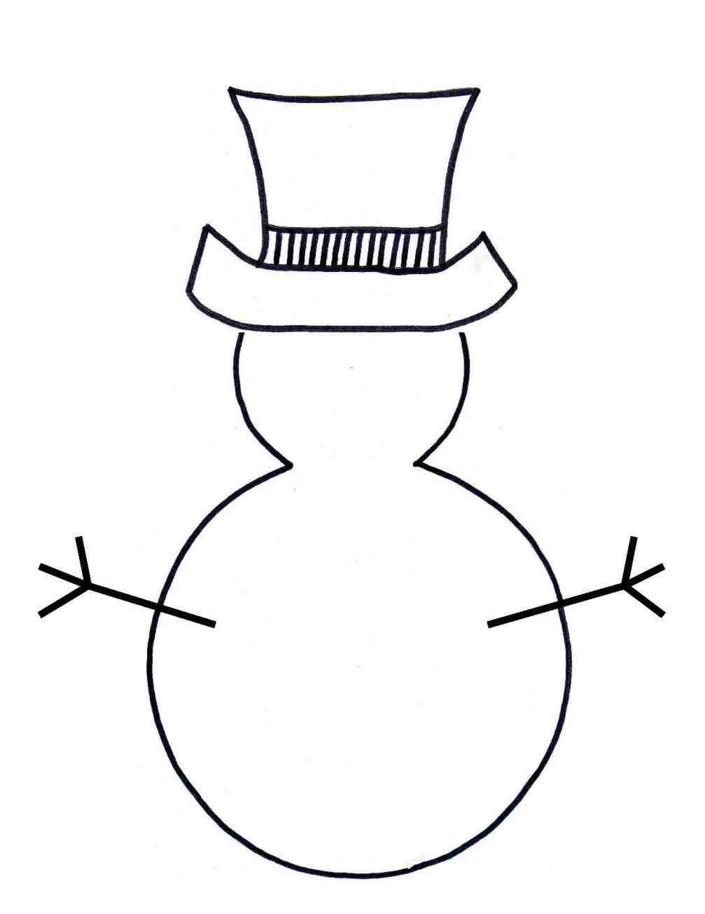 1007x1304 Christmas Snowman Clipart Black And White Lights Decoration Print