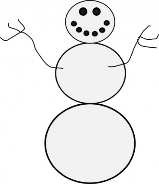 540x626 Free Snowman Clipart Black And White Clipart Panda