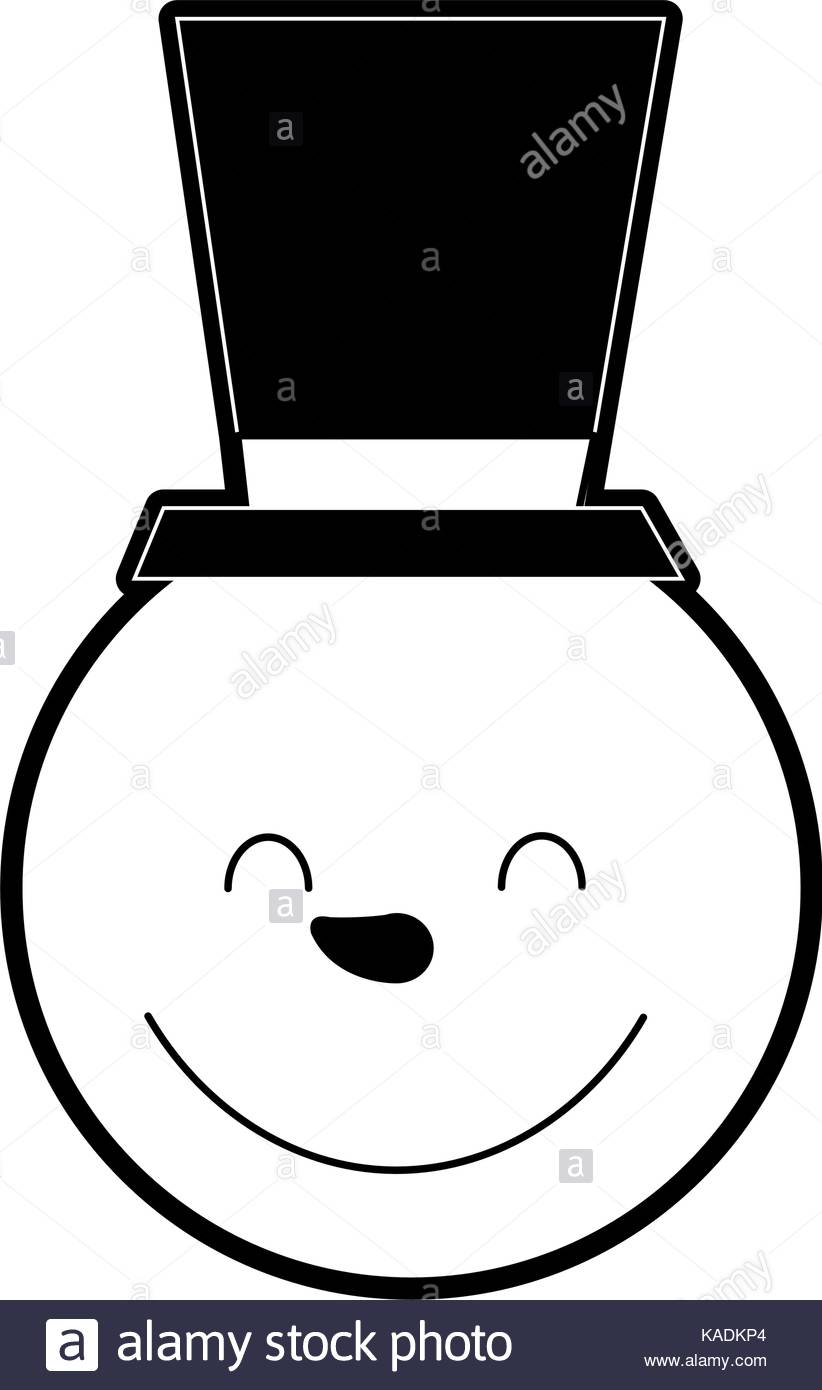 822x1390 Happy Snowman Black And White Stock Photos Amp Images