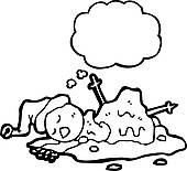 170x155 Melting Snowman Clipart Black And White