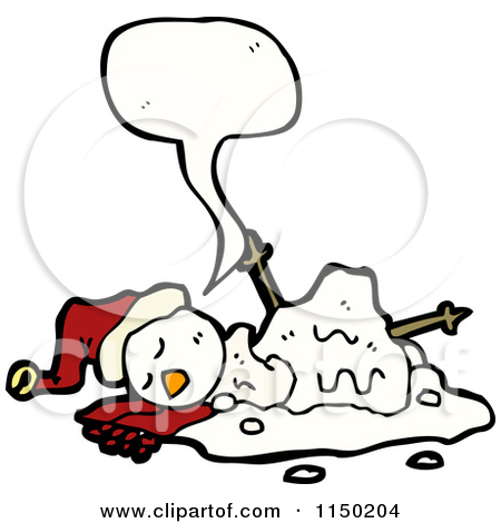 450x470 Melting Snowman Clipart