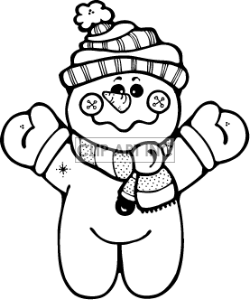 250x300 Black And White Winter Clipart