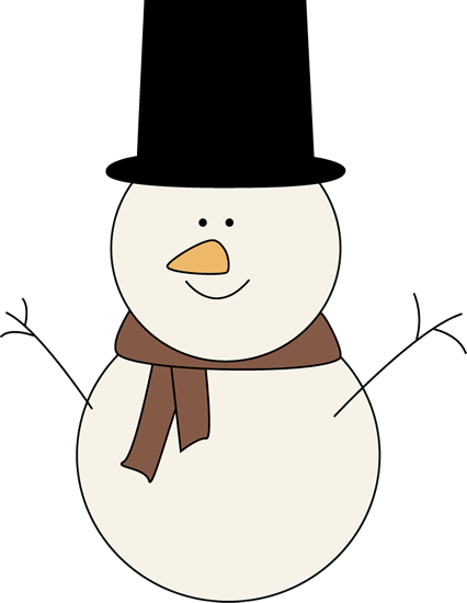 426x550 Classic Snowman Clip Art