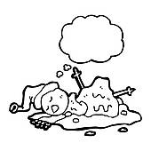 170x170 Clip Art Of Melting Snowman K2073072