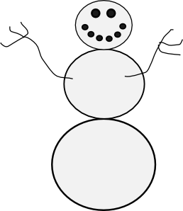 258x298 Snowman Clip Art