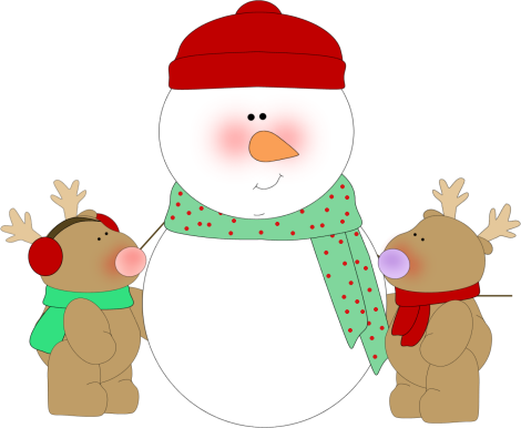 470x386 Reindeer Border Clipart