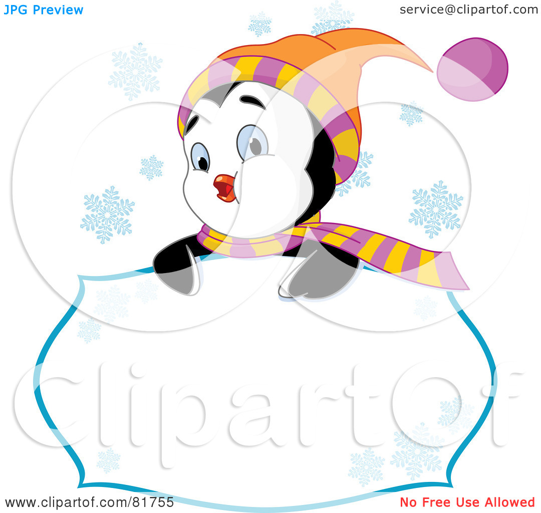 1080x1024 Winter Penguin Clip Art Border Clipart Panda