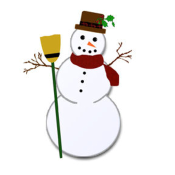 350x350 Clip Art Picture Of A Rustic Snowman