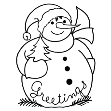 230x230 Top 20 Free Printable Snowman Coloring Pages Online