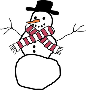 337x350 Funky Winter Snowman Clipart By T M Bales Teachers Pay Teachers
