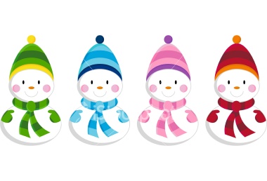380x258 Cute Snowman Clipart Free