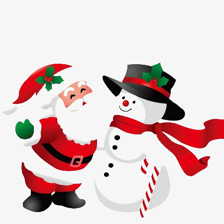 450x450 Santa Snowman, Santa Claus, Snowman, Scarf Png Image For Free Download