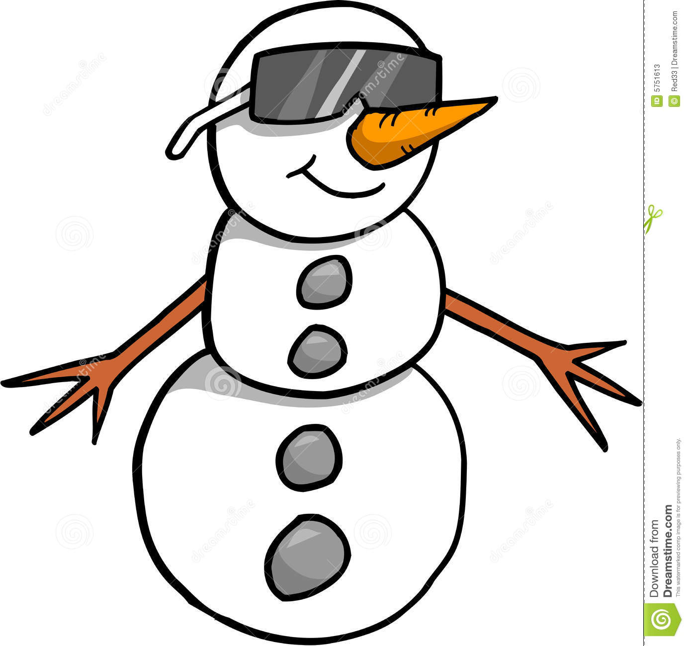 1384x1300 Vector Clipart Snowman