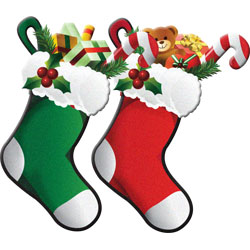 250x250 Christmas Clipart Snowmen, Stockings, Rocking Horse