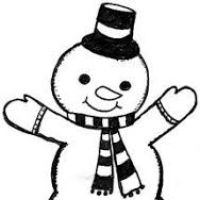 200x200 Snowman Clipart Border