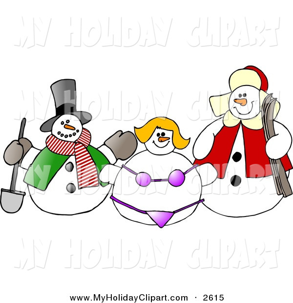 600x620 Clip Art Of A Frosty The Snowman, Snow Woman In A Bikini