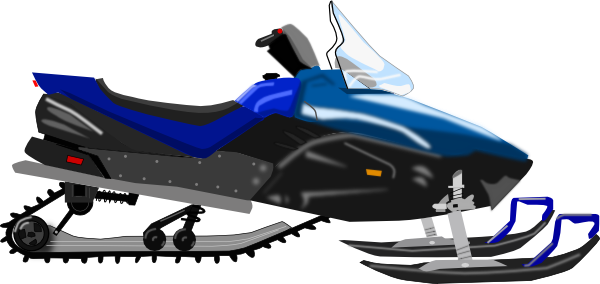 600x284 Snowmobile Clip Art