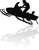 133x170 Snowmobile Clip Art