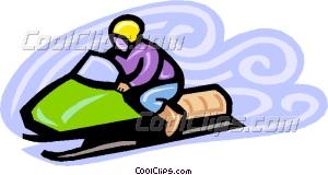 300x160 Snowmobile Vector Clip Art