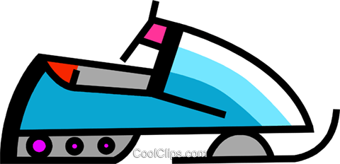480x232 Snowmobiling Royalty Free Vector Clip Art Illustration Vc106509