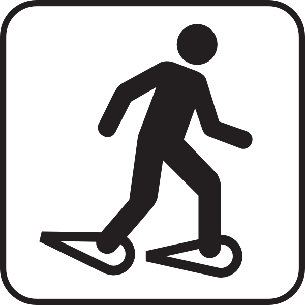600x600 Snow Shoeing White Clip Art