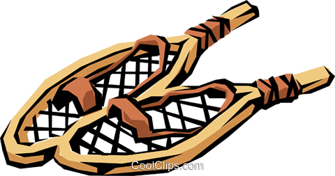 480x253 Snowshoes Royalty Free Vector Clip Art Illustration Spor0167