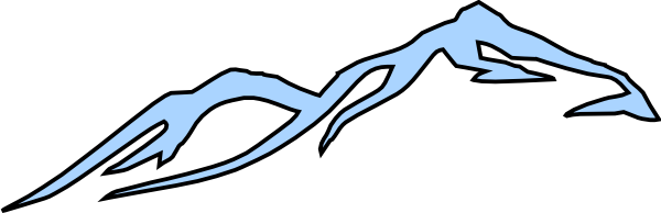 600x194 Peak Clipart Snowy Mountain