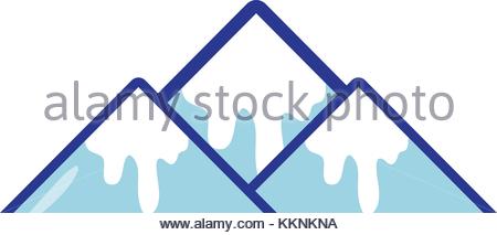 450x213 Snowy Mountain Vector Illustration Stock Vector Art Amp Illustration