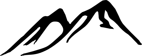 600x239 Drawn Mountain Silhouette