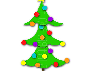 340x270 Christmas Tree Art Etsy