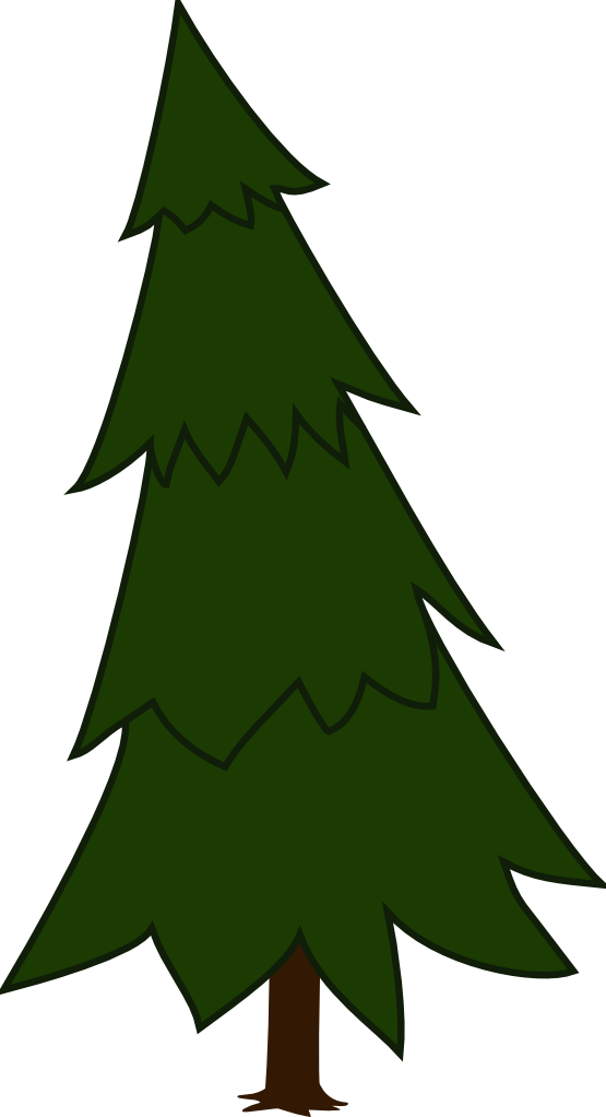 555x1022 Pine Tree Clipart Animated