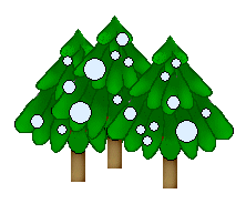222x184 Snowy Pine Tree Clipart