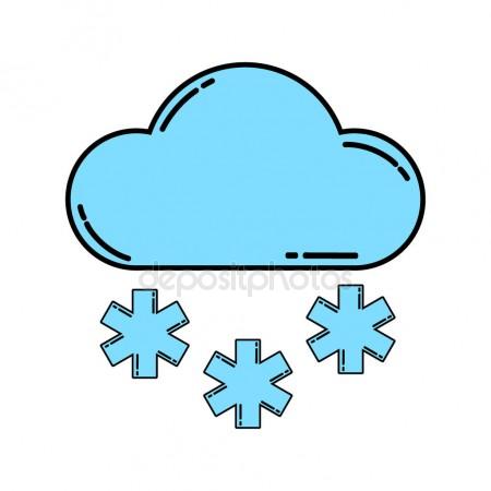 450x450 Snowy Weather Icon Stock Vector Bowxwod