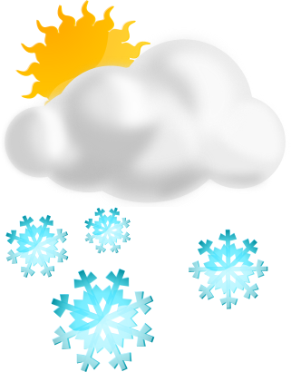321x410 Partly Sunny W Snow Showers