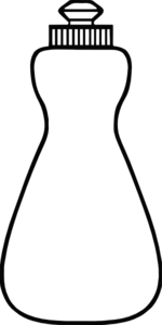 150x300 Dish Soap Bottle Outline Clip Art