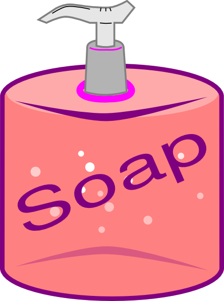 444x595 Soap Bottle Clip Art