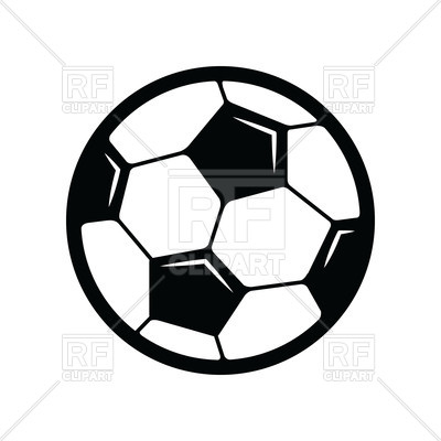 400x400 Soccer Ball Icon On White Background Royalty Free Vector Clip Art