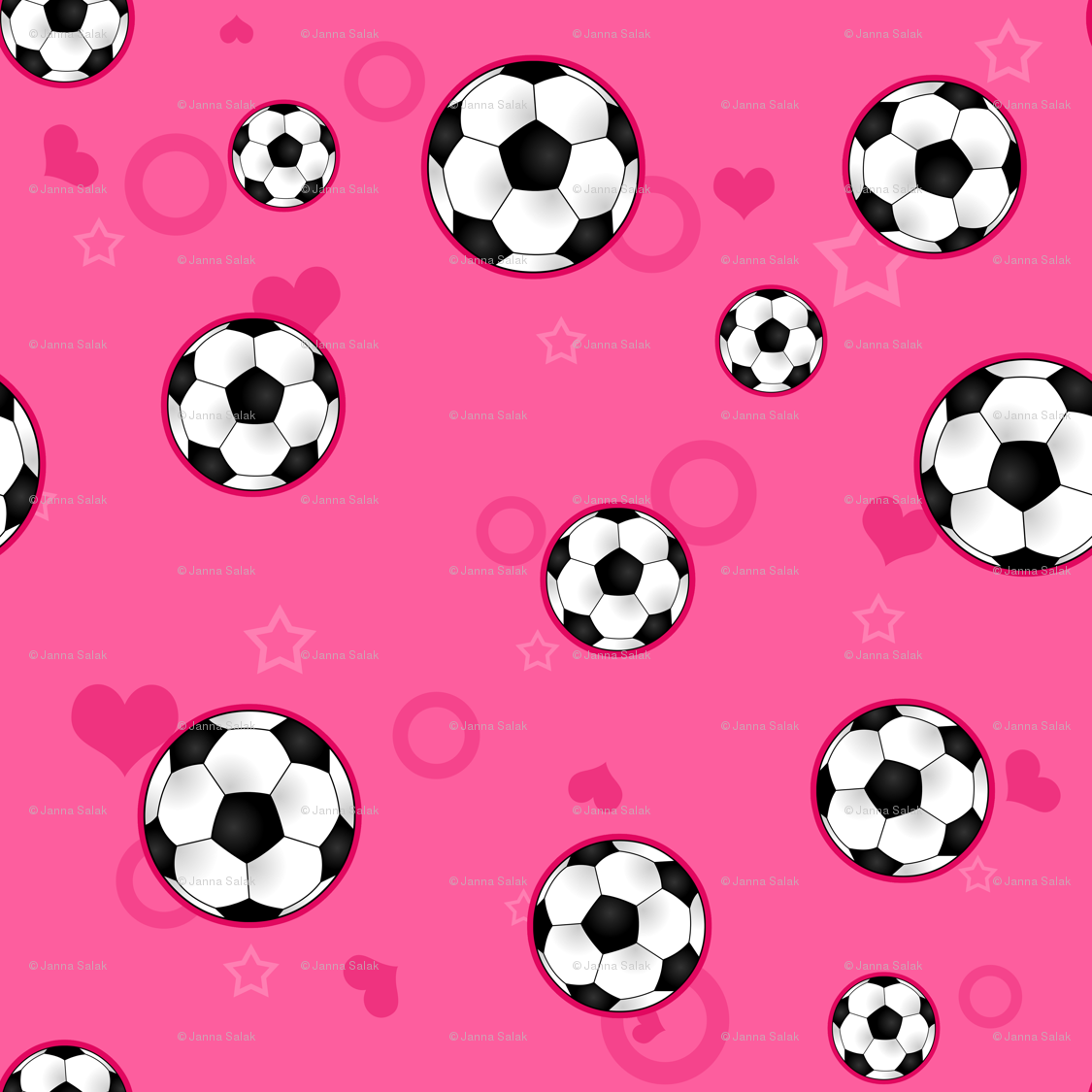 1125x1125 Soccer Ball Pattern Pink Wallpaper