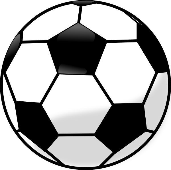 600x597 Soccer Ball Clip Art