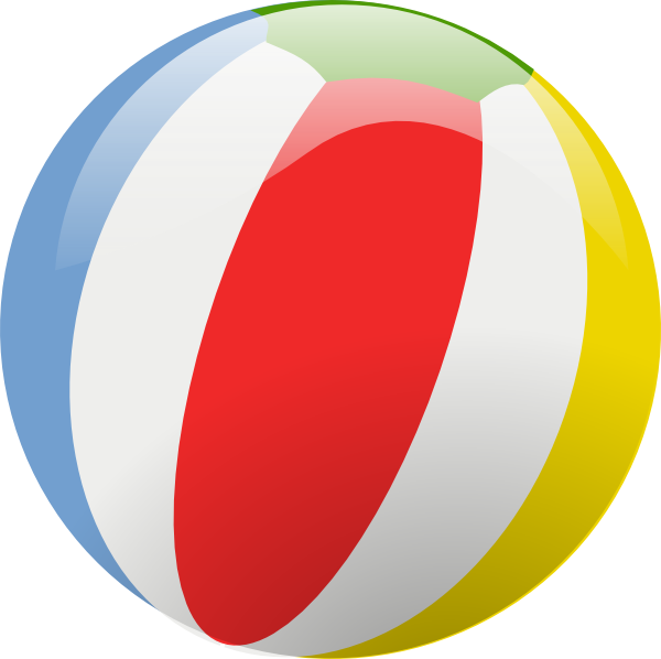 600x598 Beach Ball Clip Art Free Vector 4vector