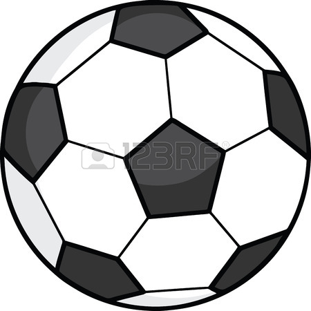 450x450 Healthy Red Heart Playing With Soccer Ball Royalty Free Cliparts