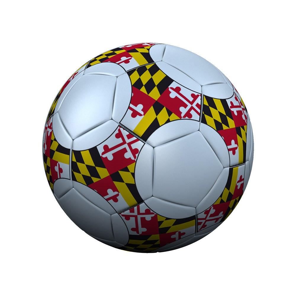 1000x1000 Maryland Flag Soccer Ball Route One Apparel