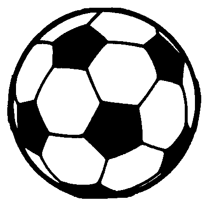 431x427 Soccer Clipart Black And White