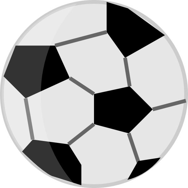 600x600 Free Soccer Ball Clipart Image