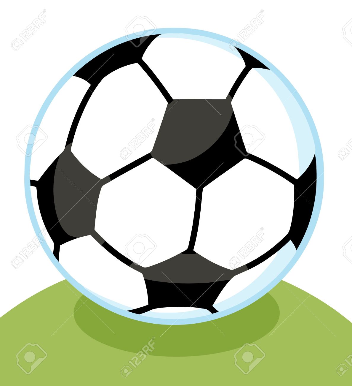 1188x1300 Soccer Ball In Grass Clipart