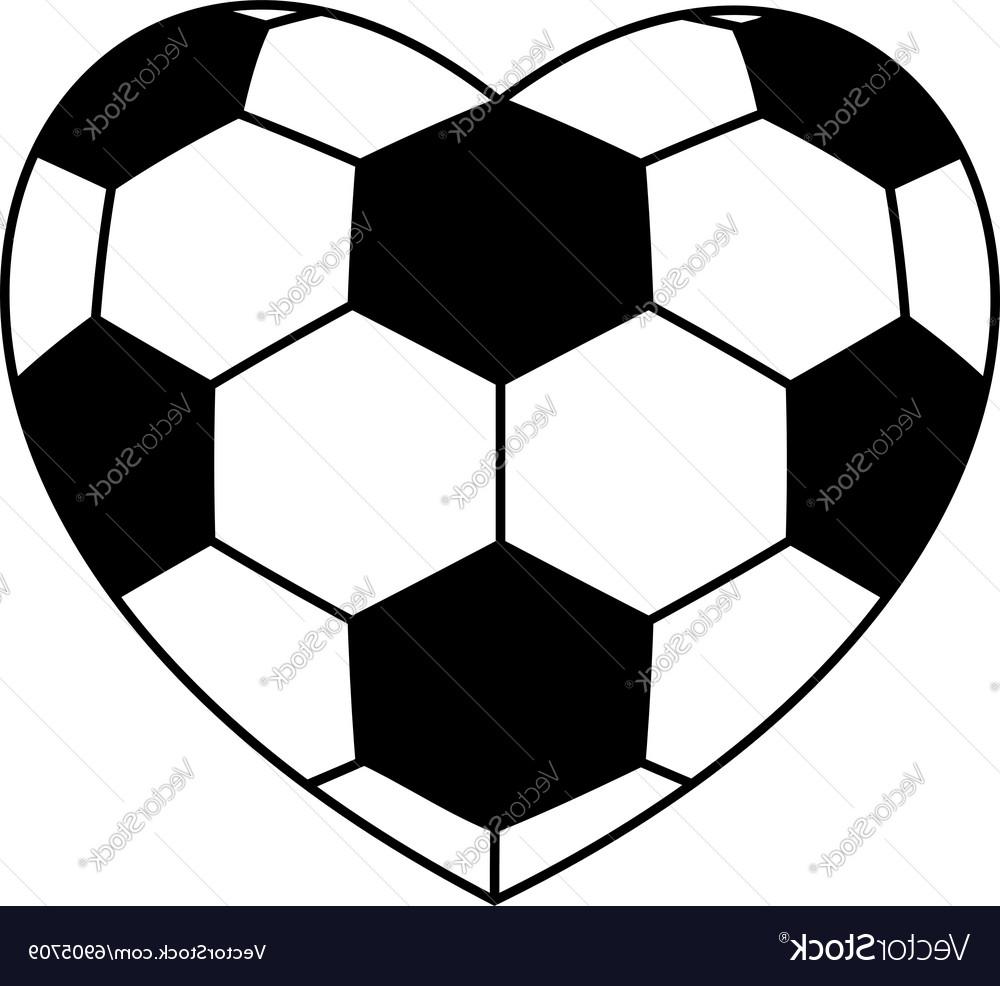 1000x986 Unique Soccer Ball Heart Vector File Free
