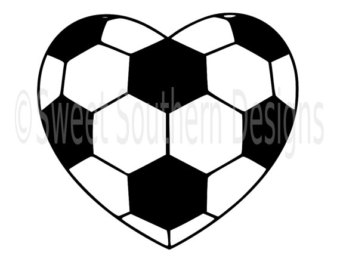340x270 Soccer Ball Heart Etsy