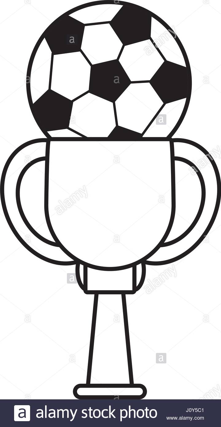 720x1390 Trophy Soccer Ball Winner Outline Stock Vector Art Amp Illustration