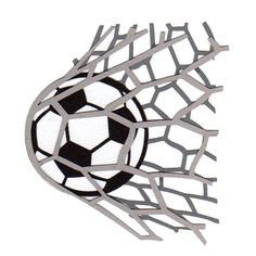 236x236 Soccer Ball And Net Clipart